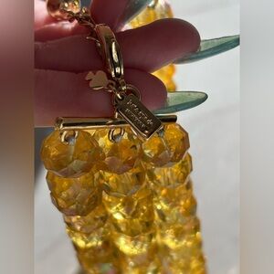 Kate Spade Chocolate Pouch with Pink Drawstrings